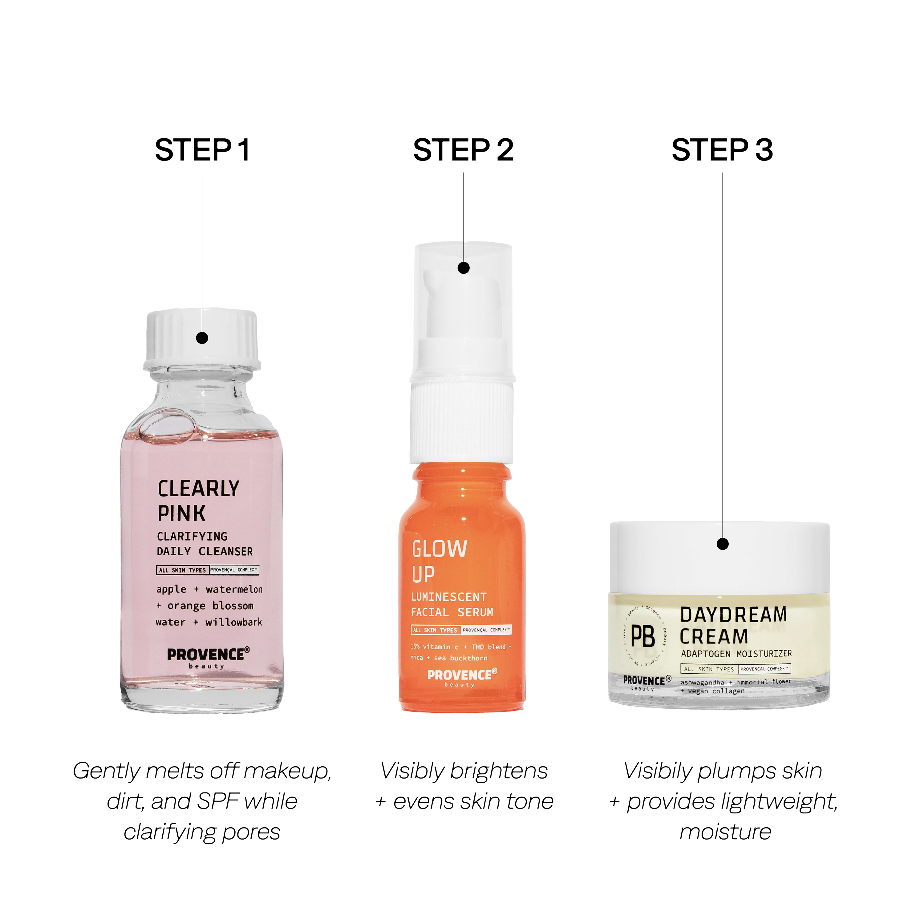 Petit Three Brightening Routine